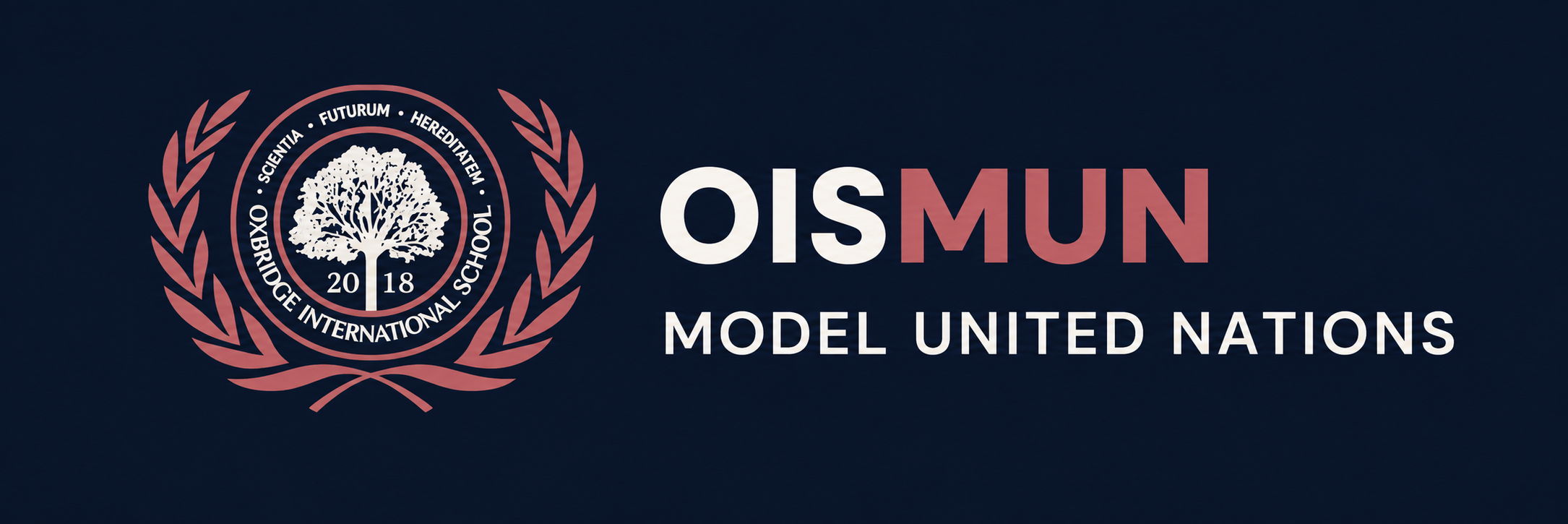 Oxbridge International School crest — OISMUN, Model United Nations